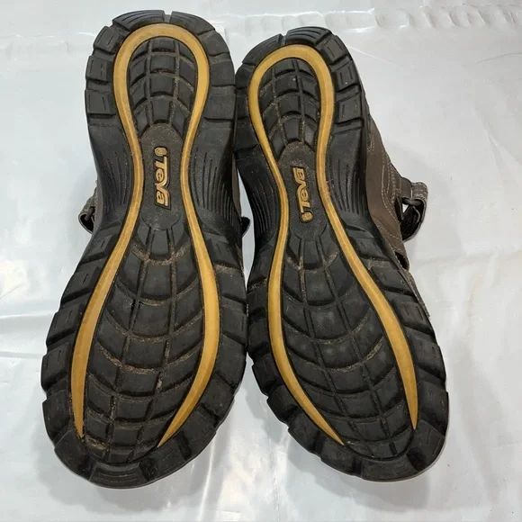 Teva Forebay Dozer BROWN SANDALS trail HIKING All Terrain MEN SIZE 10 Closed Toe - Picture 3 of 16